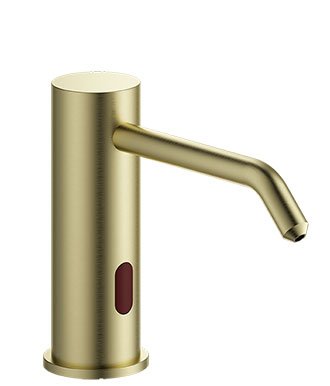 Automatic soap dispenser brushed gold